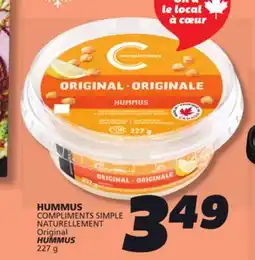 IGA COMPLIMENTS SIMPLE HUMMUS offer