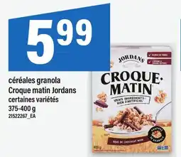 Maxi CÉRÉALES GRANOLA CROQUE MATIN JORDANS, 375-400 G offer