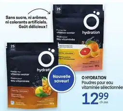 Uniprix O HYDRATION Poudres pour eau vitaminée sélectionnées offer