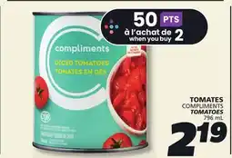 IGA COMPLIMENTS TOMATOES offer