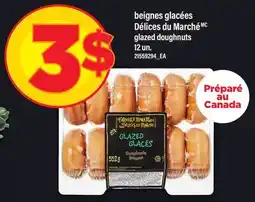 Maxi BEIGNES GLACÉES DÉLICES DU MARCHÉ | GLAZED DOUGHNUTS, 12 UN offer