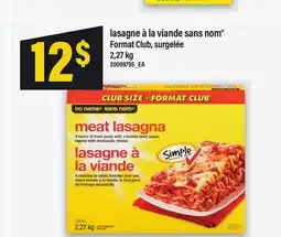 Maxi LASAGNE À LA VIANDE SANS NOM , 2, 27 KG offer