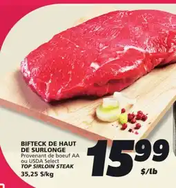 IGA TOP SIRLOIN STEAK offer