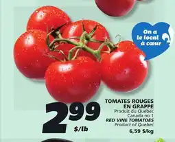 IGA RED VINE TOMATOES offer