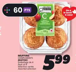 IGA COMPLIMENTS MUFFINS offer
