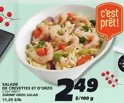 IGA SALADE DE CREVETTES ET D'ORZO C'EST PRÊT! offer