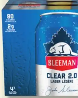 IGA SLEEMAN CLEAR 2.0 BEER offer