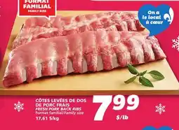 IGA FRESH PORK BACK RIBS offer