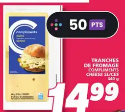 IGA COMPLIMENTS CHEESE SLICES offer