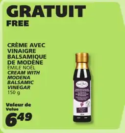 IGA ÉMILE NOËL CREAM WITH MODENA BALSAMIC VINEGAR offer
