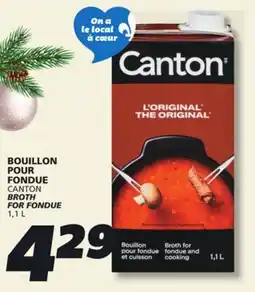 IGA CANTON BROTH FOR FONDUE offer