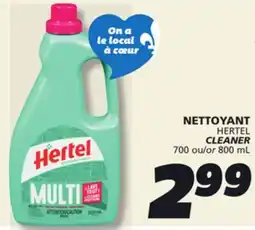 IGA HERTEL CLEANER offer