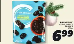 IGA COMPLIMENTS PRUNES offer