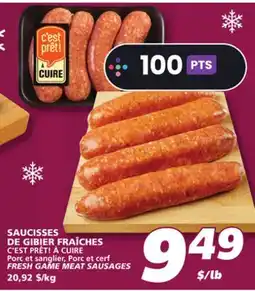 IGA FRESH GAME MEAT SAUSAGES offer