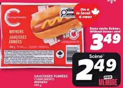 IGA COMPLIMENTS WIENERS offer