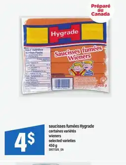 Maxi SAUCISSES FUMÉES HYGRADE | WIENERS, 450 G offer