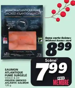 IGA VASCO & CO. FROZEN SMOKED ATLANTIC SALMON offer