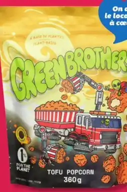 IGA GREENBROTHERS FROZEN PLANT-BASED POPCORN TOFU, PIZZA SAUCER OR CORNDOGS offer