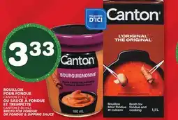 Marches Tradition CANTON BROTH FOR FONDUE OR FONDUE & DIPPING SAUCE offer