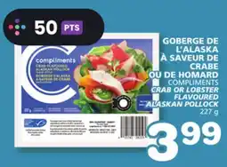 Marches Tradition COMPLIMENTS CRAB OR LOBSTER FLAVOURED ALASKAN POLLOCK offer