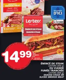 Marches Tradition LESTERS SHAVED STEAK OR SLICED SMOKED MEAT offer