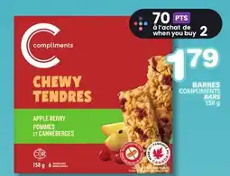 Marches Tradition COMPLIMENTS BARS offer