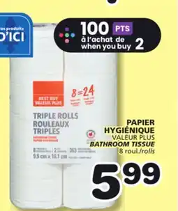 Marches Tradition VALEUR PLUS BATHROOM TISSUE offer