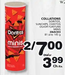 Marches Tradition DORITOS SUNCHIPS, CHEETOS OR FUNYUNS MINIS SNACKS offer