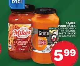 Marches Tradition MIKES OR GIORGIO RISTORANTE PASTA SAUCE offer