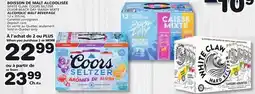 Marches Tradition WHITE CLAW, COORS SELTZER OR BEACH DAY SMASH MIXTE ALCOHOLIC MALT BEVERAGE offer