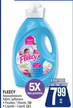 Jean Coutu FLEECY Fabric softeners offer
