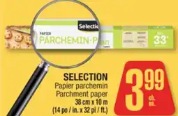 Jean Coutu SELECTION Parchment paper offer