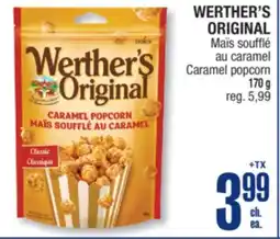 Jean Coutu WERTHER'S ORIGINAL Caramel popcorn offer
