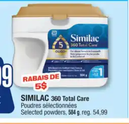 Jean Coutu SIMILAC 360 Total Care Selected powders offer