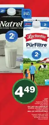 Marches Tradition QUÉBON, BEATRICE, NATREL OR SEALTEST MILK OR CHOCOLATE MILK offer
