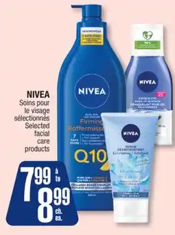 Jean Coutu NIVEA Selected facial care products offer