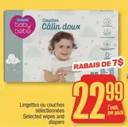 Jean Coutu PERSONNELLE Selected wipes and diapers offer