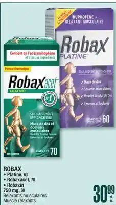 Jean Coutu ROBAX Relaxants musculaires Muscle relaxants offer