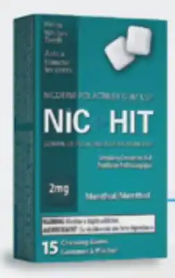 Jean Coutu NIC-HIT GUM Selected products offer