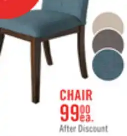 The Brick Chelsea Dining Chair with Linen-Look Fabric - Grey offer