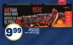 Marché Bonichoix BÂTON ROUGE FRESH PORK BACK RIBS offer