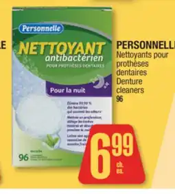 Jean Coutu PERSONNELLE Denture cleaners offer