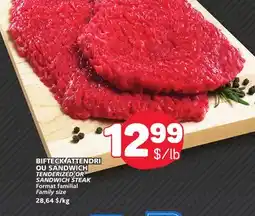 Marché Bonichoix TENDERIZED OR TENDERIZED OR SANDWICH STEAK offer