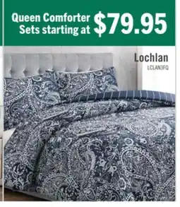 The Brick Lochlan 3-Piece Full/Queen Comforter Set - Navy and White offer