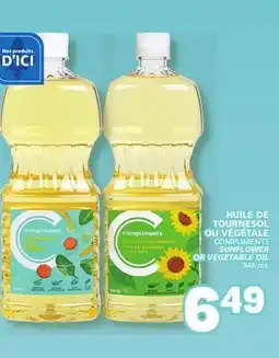 Marché Bonichoix COMPLIMENTS SUNFLOWER OR VEGETABLE OIL offer