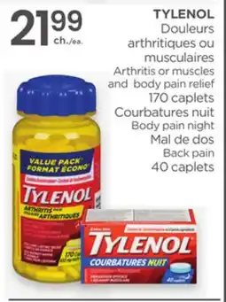 Proxim TYLENOL Arthritis or muscles and body pain relief 170 caplets offer