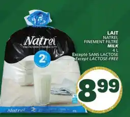 Marché Bonichoix NATREL FINEMENT FILTRÉ MILK offer