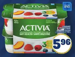 Marché Bonichoix ACTIVIA PROBIOTIC YOGURT offer