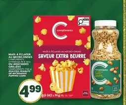 Marché Bonichoix COMPLIMENTS ROASTED PEANUTS OR MICROWAVE POPPING CORN offer