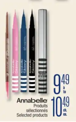 Jean Coutu ANNABELLE Selected products offer